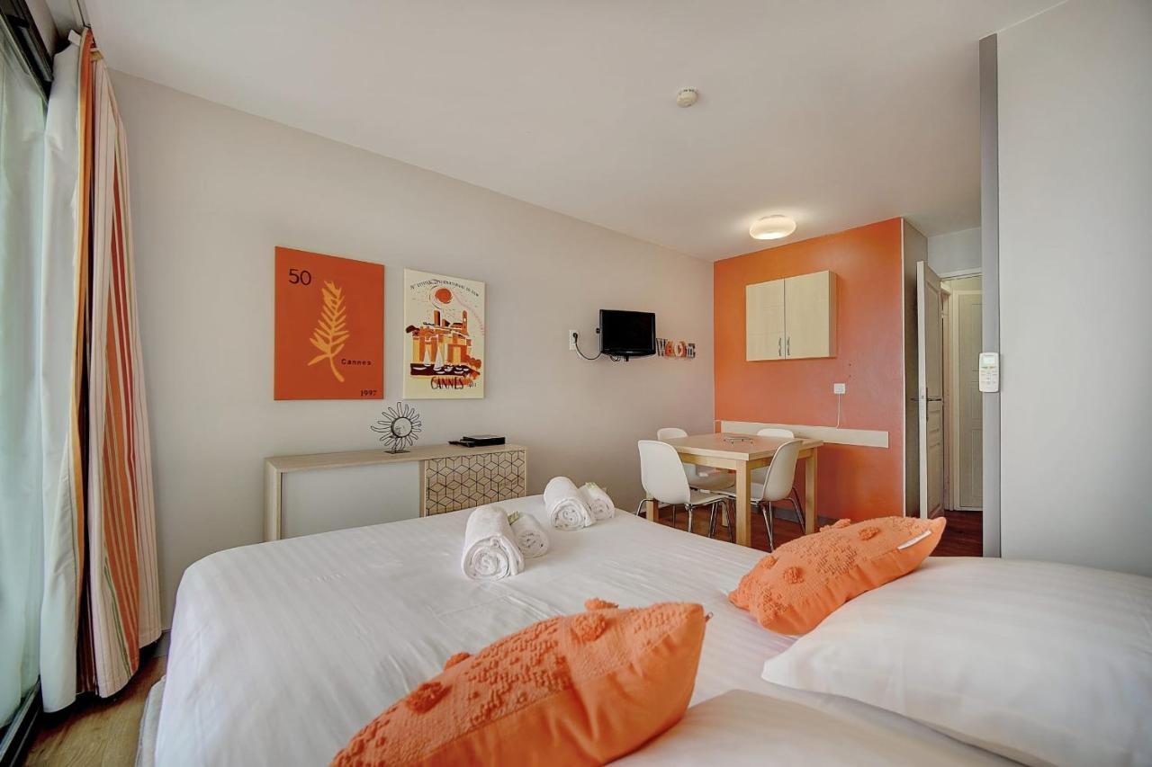 Immogroom - 2 Rooms Sea View - Swimming Pool - Terrace - Parking - Ac Cannes Exterior foto