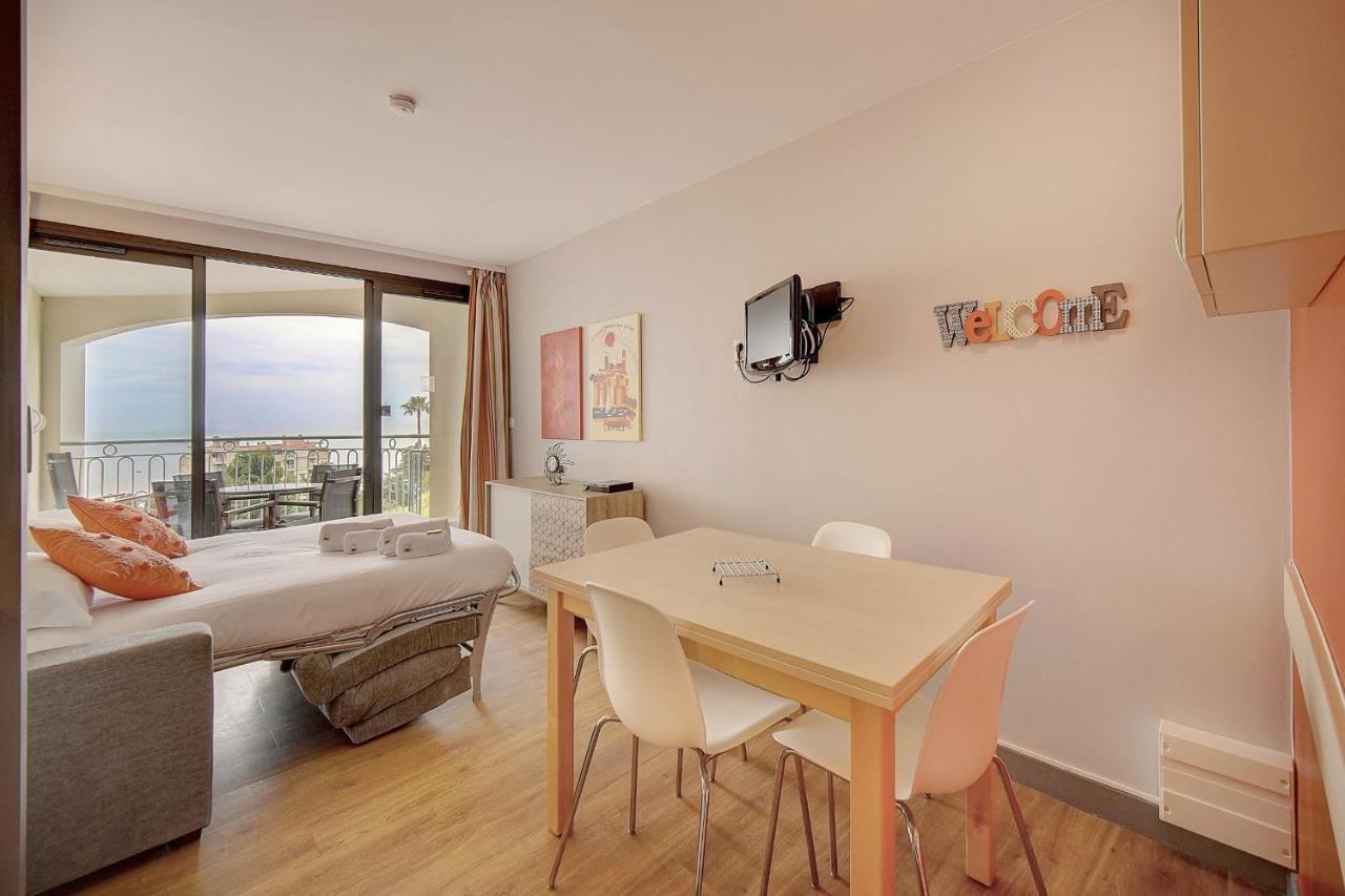 Immogroom - 2 Rooms Sea View - Swimming Pool - Terrace - Parking - Ac Cannes Exterior foto