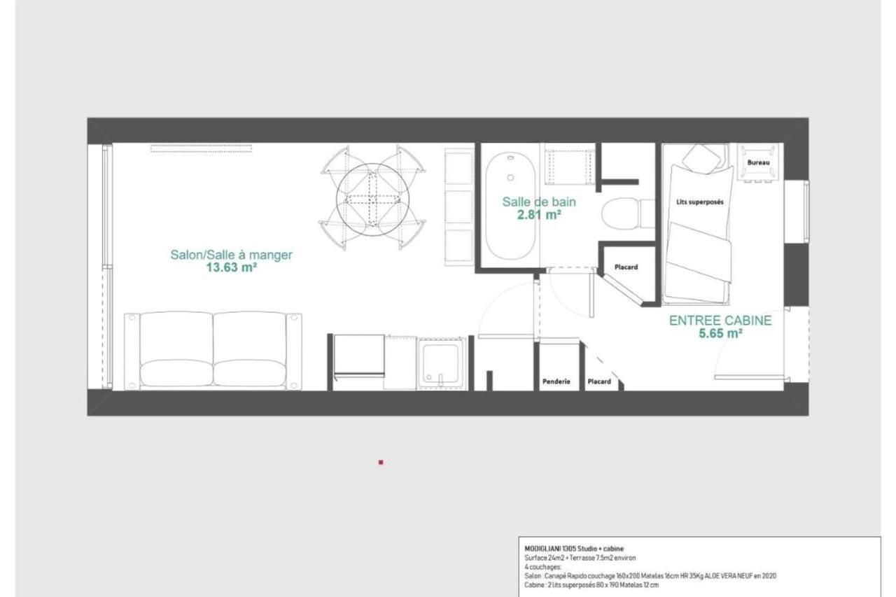 Immogroom - 2 Rooms Sea View - Swimming Pool - Terrace - Parking - Ac Cannes Exterior foto